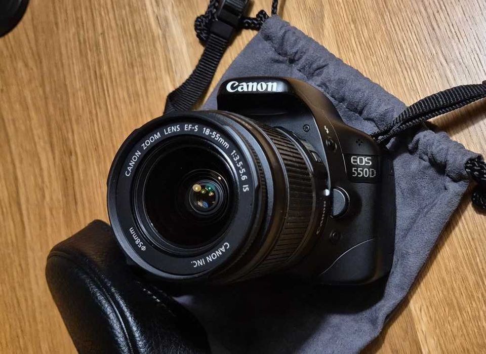 Zestaw Canon EOS 550D + 3 obiektywy + Battery Grip