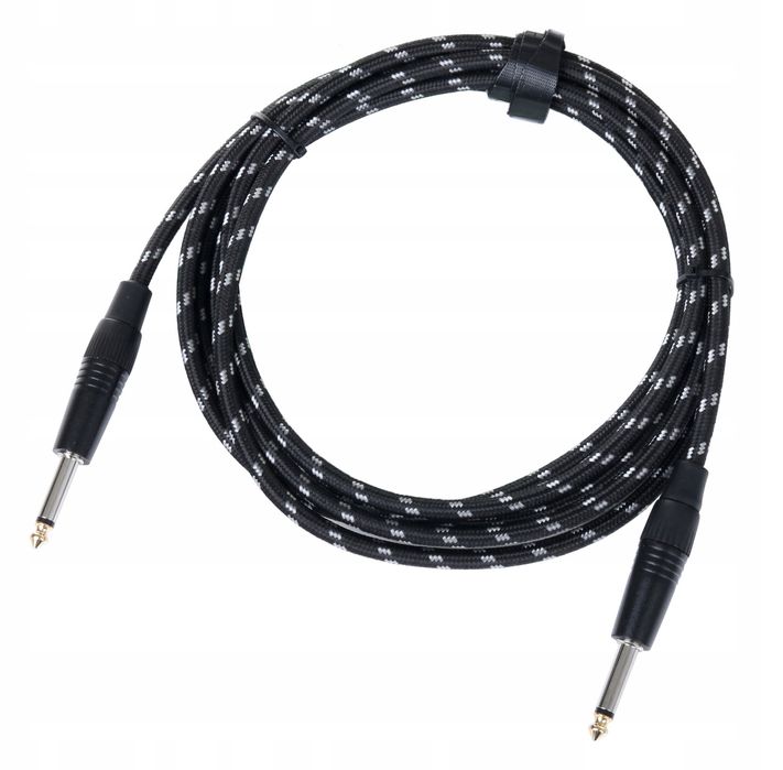 Kabel gitarowy Jack 6.3mm 3m w oplocie