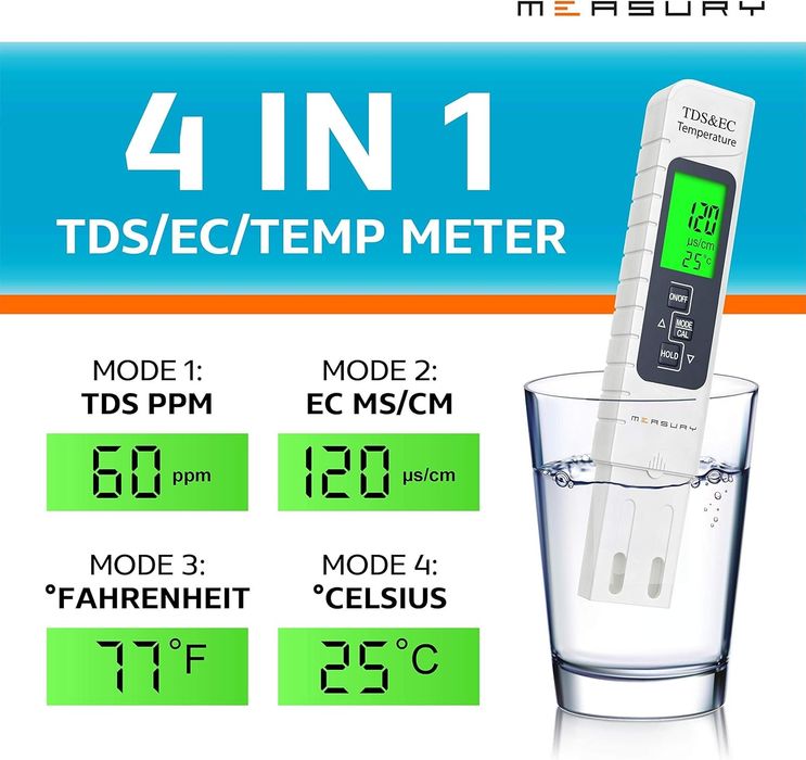 Miernik ph do akwarium measury plus zestaw mierników tds