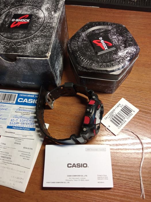 Оригинальные Casio G-shock ga-100BNR