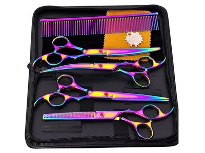 7-дюймовий набір ножиць для догляду за тваринами .