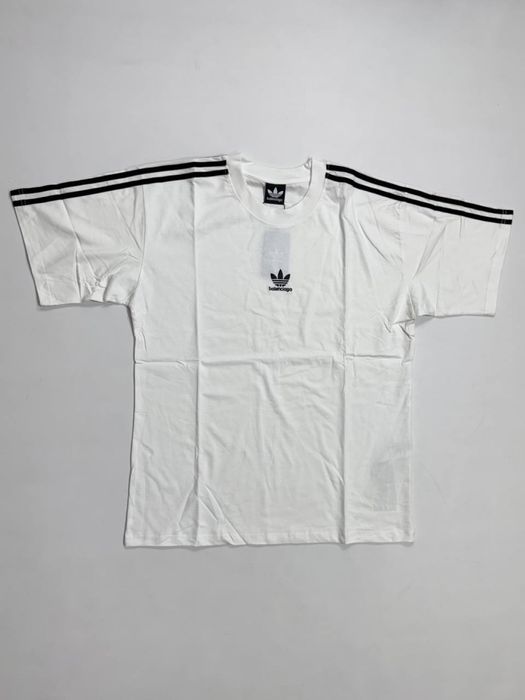 футболка Balenciaga x Adidas white tee