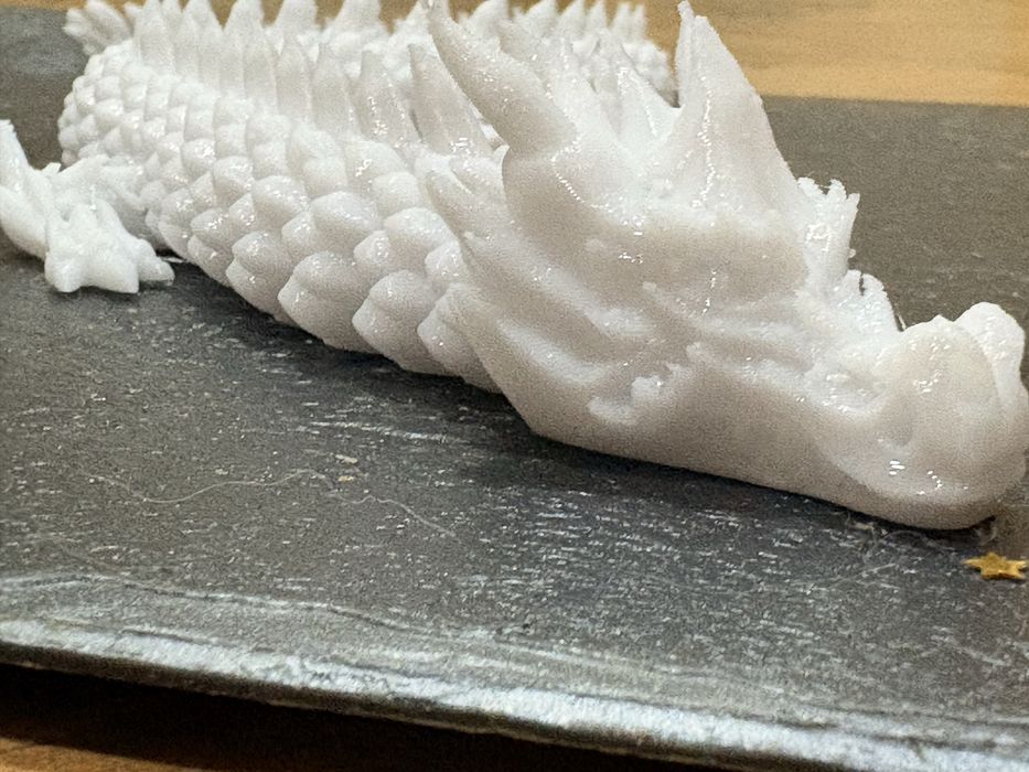 Дракон антистрес 39 см — Frozen Dragon (білий, під розфарбовування)