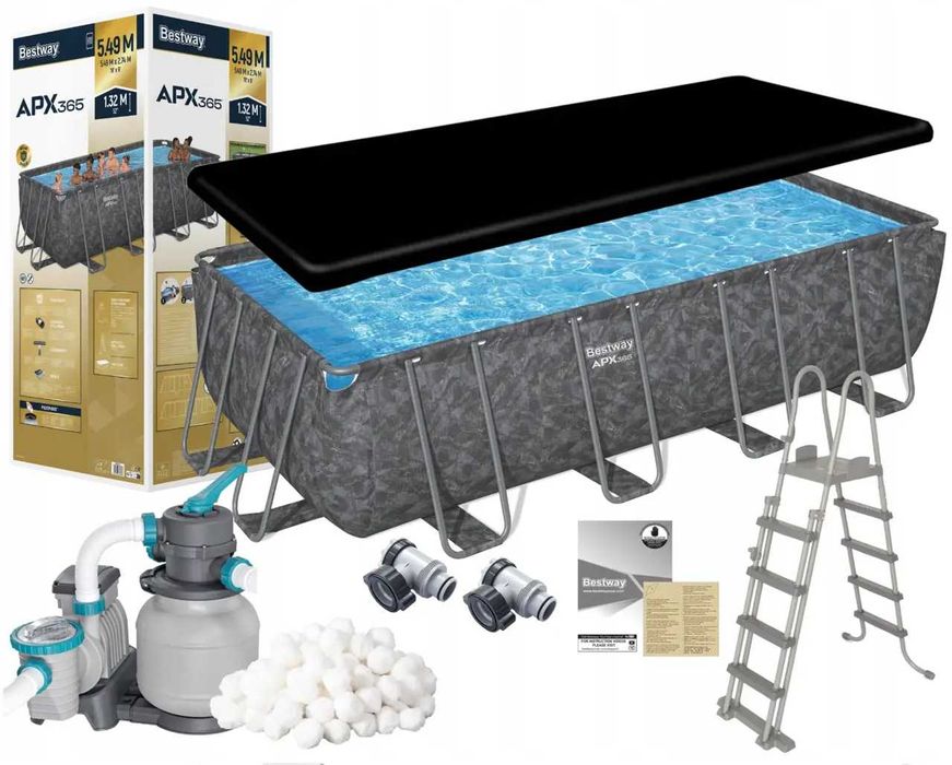 Басейн Bestway 561KA каркасний 549 х 274 х 132 см, пісочний ф-р насос