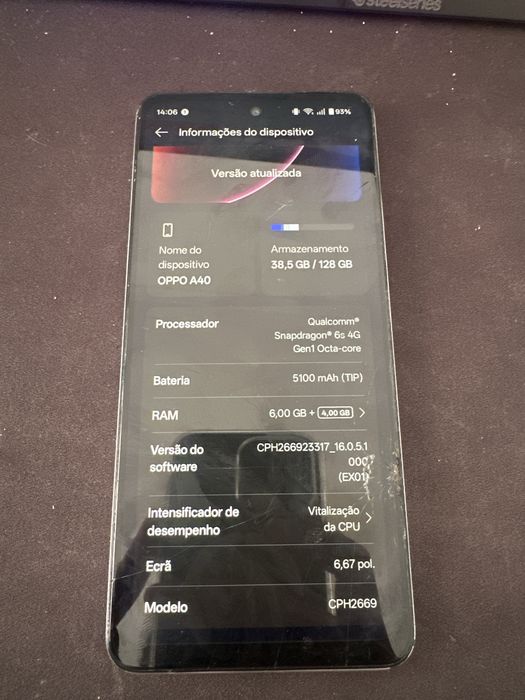 smartphone OPPO A40