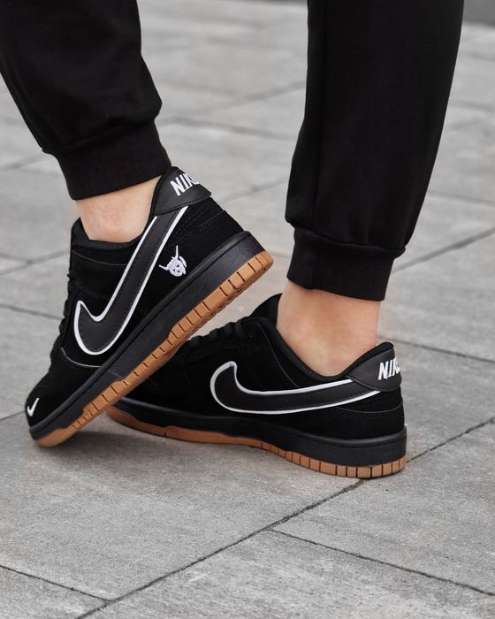 Кросівки Кроссовки Кросівки Nike Dunk Low Black White Чёрный Белый Чорний Білий Кросовки демісезон