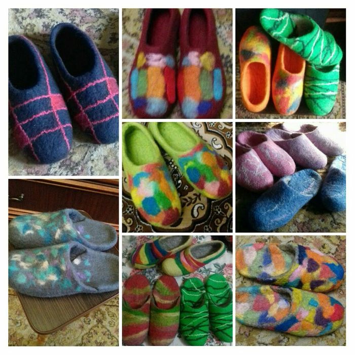 Тапочки валяные на заказ