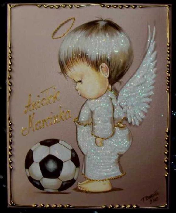 Aniołek obrazek dedykacja grawer pamiątka chrzest