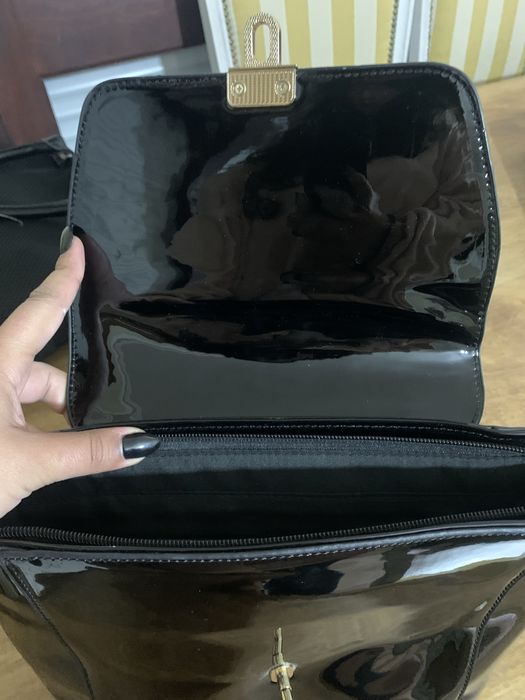 Mochila carteira preta, nova a estrear