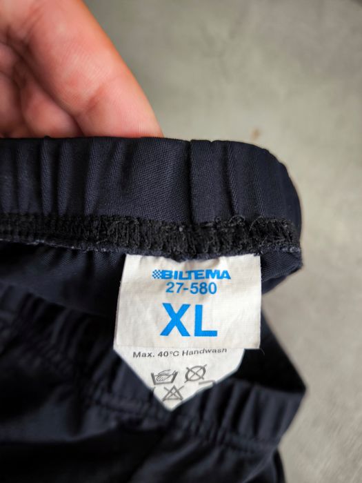 Biltema rowerowe spodenki z wkładką czarne xl