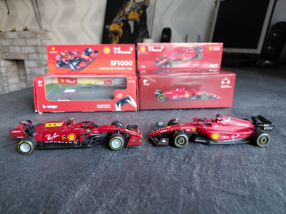 Коллекционные болиды F1 Bburago Ferrari 1:41 (Shell V-Power Bluetooth RC)
