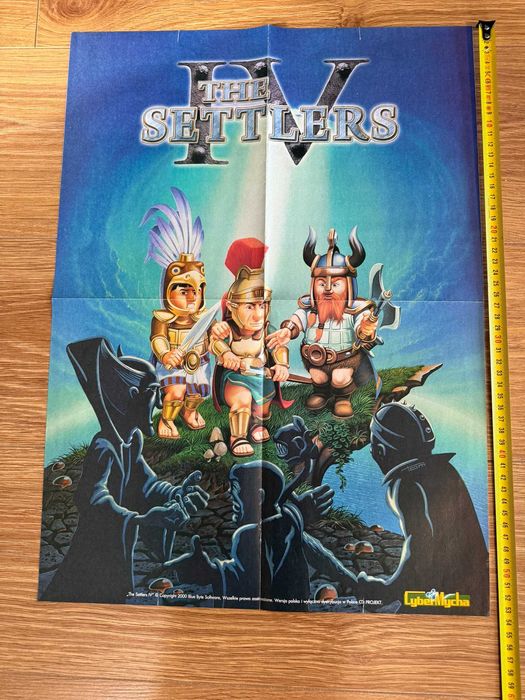 Nowy plakat Retro z 2000 roku Settlers IV