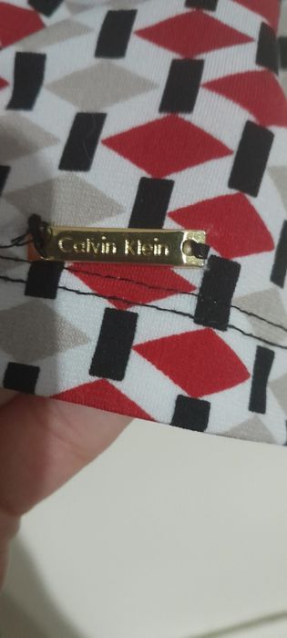 Tunica sem mangas decote drapeado m calvin klein