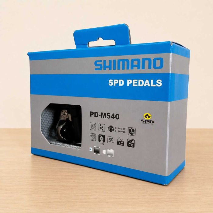 Pedais Shimano PD-M540 SPD Preto 1 Par