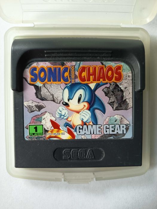 Sonic the Hedgehog Chaos SEGA Game Gear sam cartridge + etui