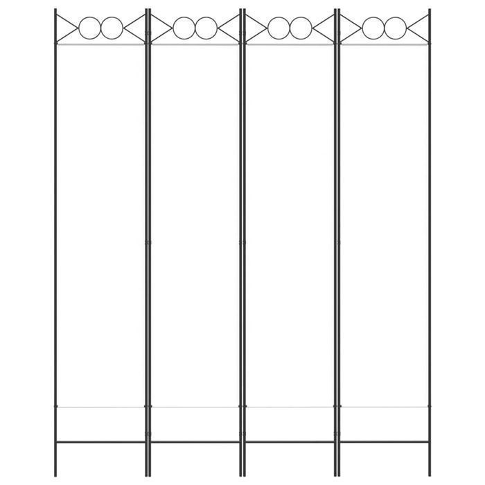 Vidaxl Parawan 4-Panelowy, Biały, 160X200 Cm, Tkanina