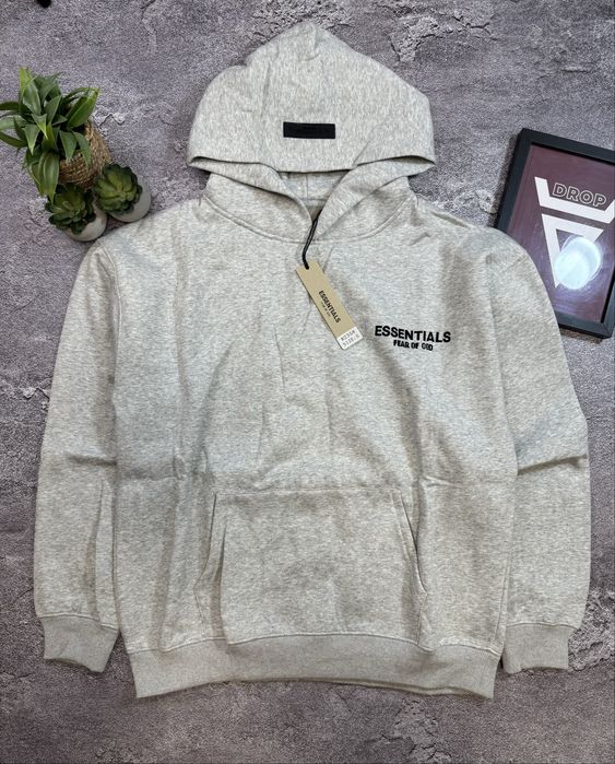 Кофта,Зіпка,Худі Essentials, есеншин,есентіал,есеншин сіра, чоловіча,жіноча