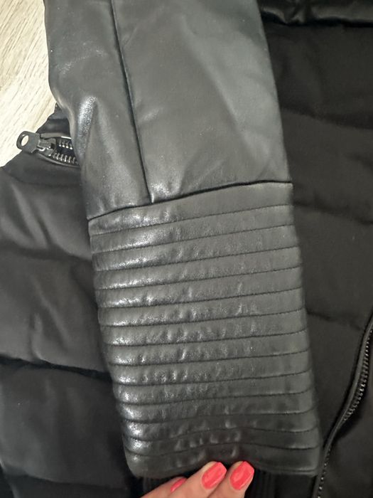 Kurtka dluzsza ochnik skora jenot pierze
