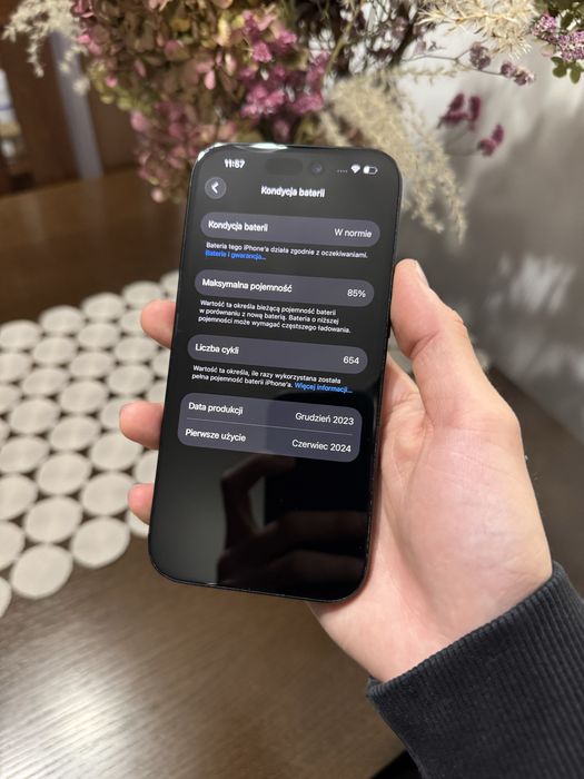 iPhone 15 128GB Czarny 85% baterii