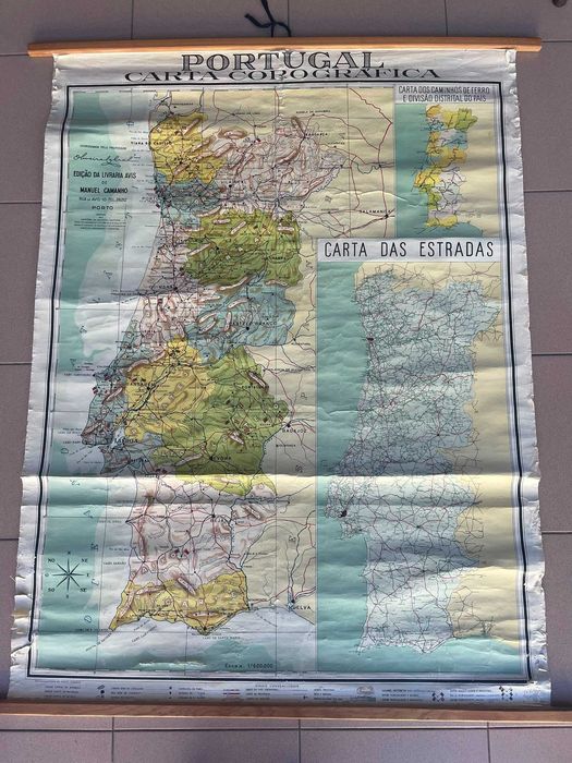 Mapas escolares antigos - Portugal