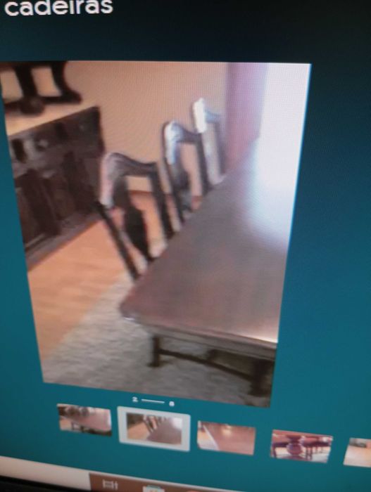 Mesa sala jantar em madeira maciça, carvalho