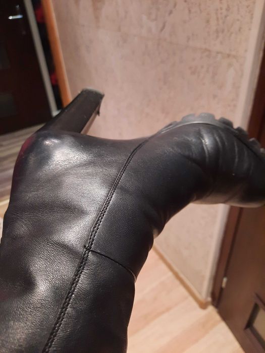 Botki  Kazar skórzane  czarne 38