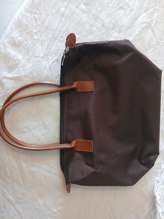 Mala shopper castanho escuro
