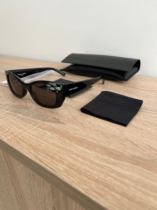 Okulary przeciwsłoneczne Saint Laurent SL 593 sunglasses czarne black