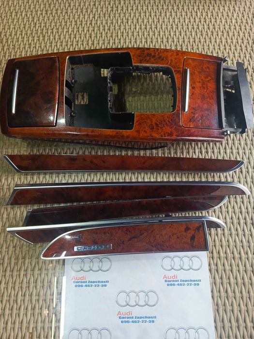 комплект декор дерево Audi a6 c6 Quattro ауді а6с6 світле дерево