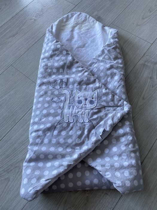 Rożek niemowlęcy bawełna kotek