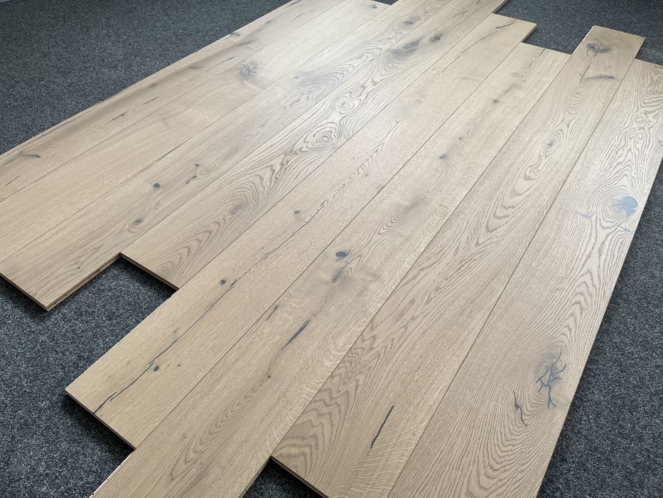 Deska Drewniana Dąb Rustic 15x190x2000mm 4faza, Olej UV x2 POSEN