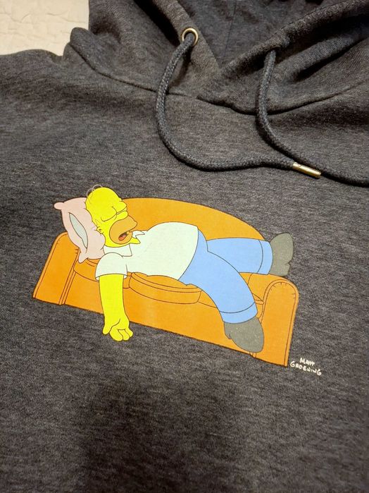 The Simpsons Homer bluza z kapturem hoodie M szara