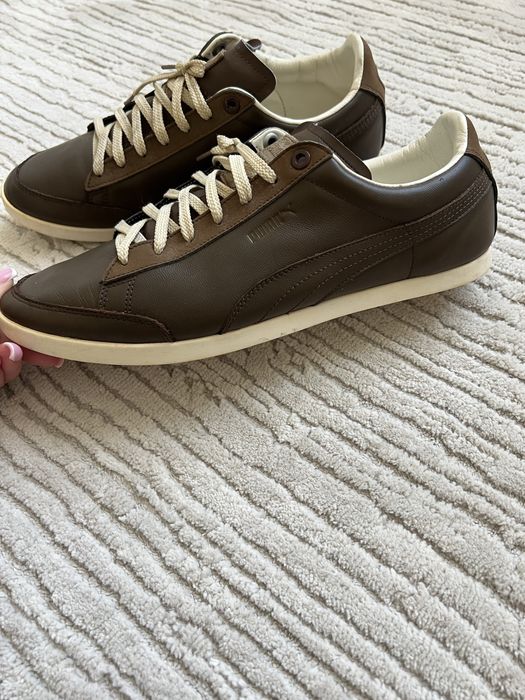 Кеди Puma шоколадного кольору