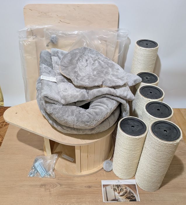 Natural Paradise Drapak Dla Kota Magnolia XL Plus Jasnoszary OGROMNY