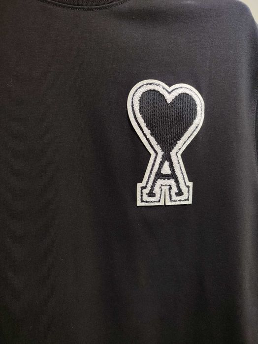 Футболка AMI Paris Exclusive Ami De Coeur T-Shirt Black