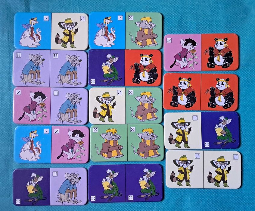 Domino obrazkowe Bambusowe Misie od Schmidt Spellen lata 90.