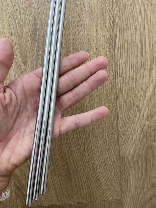 Vendo 3 palhinhas metalicas