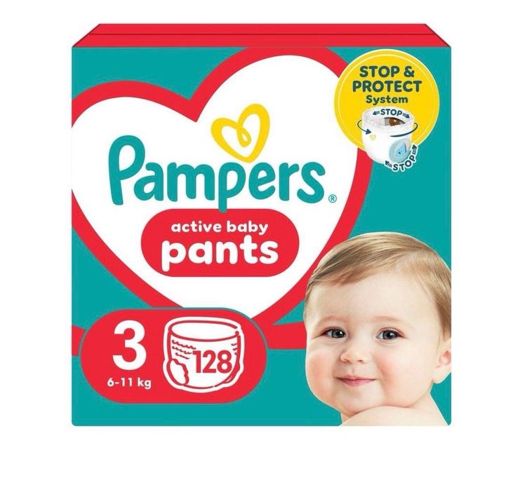 Pampers Pants Active Baby  3, 6-11 кг, 128 шт