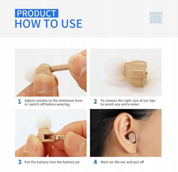 Aparat słuchowy, wzmacniacz dźwięku HSP Hanse