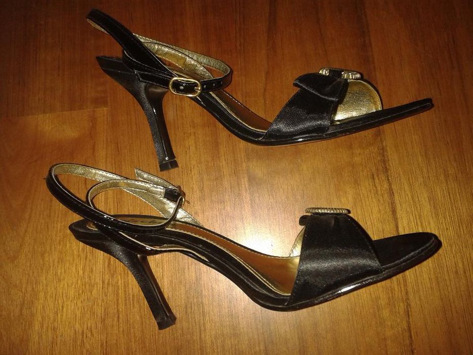 sandalia preta tam 35 mischua