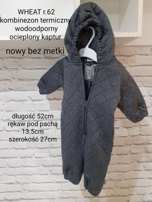 Nowy wheat 62 68 termiczny softshell kombinezon przejściowy lekki ciep