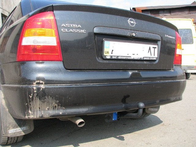 Фаркоп Opel Astra G classic. Прицепное Опель Астра Г. + Электропакет