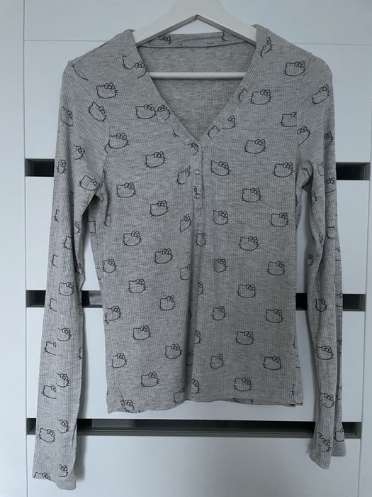 Komplet piżama damska hello Kitty Forever 21 rozmiar M szara