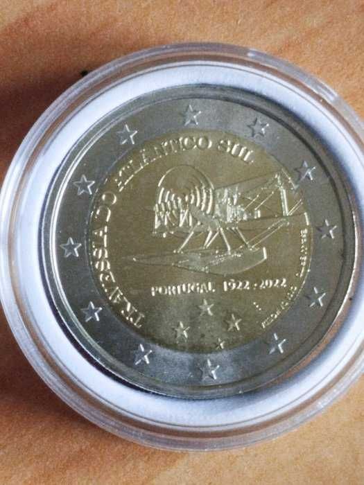 2 euros de Portugal – 2022,  Centenário da Travessia do Atlântico Sul