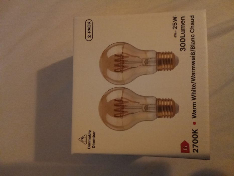 Zestaw żarówek Dimmable Dimmbar E27 ,2700K ,300 Lumen