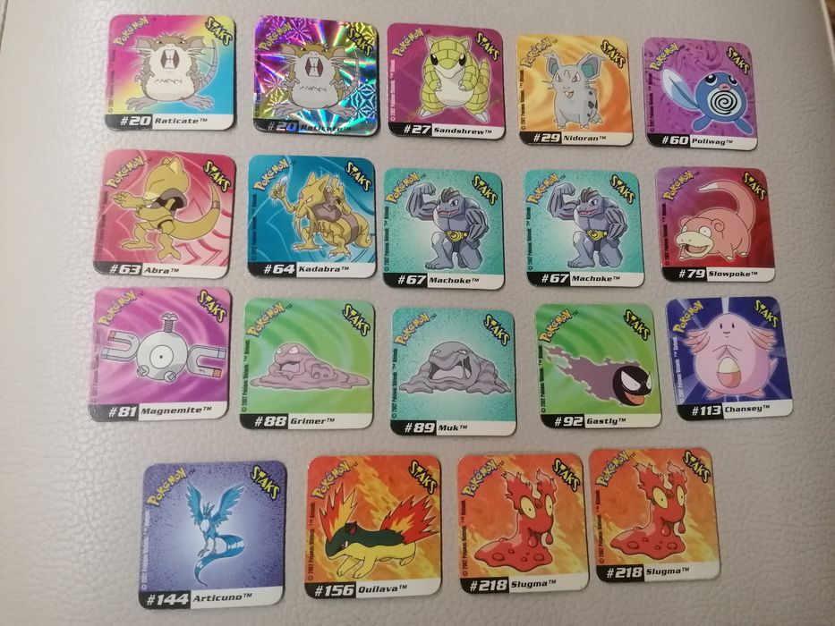 Pack Staks + Tabuleiro de jogo Pokemon