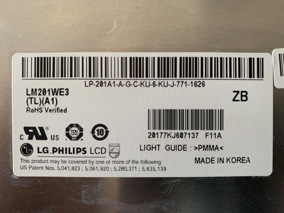 Ecran Lcd CCFL  IMAC LM201WE3 (TL)(A1) Lg.Philips