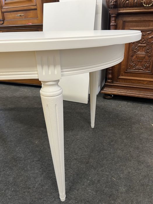 Stylowy stół drewniany biały/Rozkładany