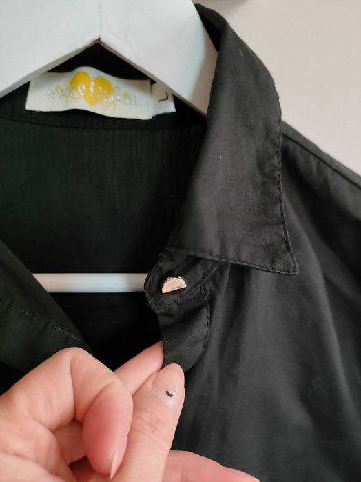 Koszule czarne rozm M - 2 sztuki