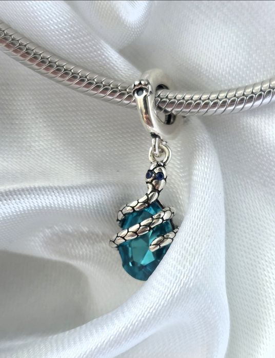 Charms srebrny wąż zawieszka do bransoletki typu Pandora  S925